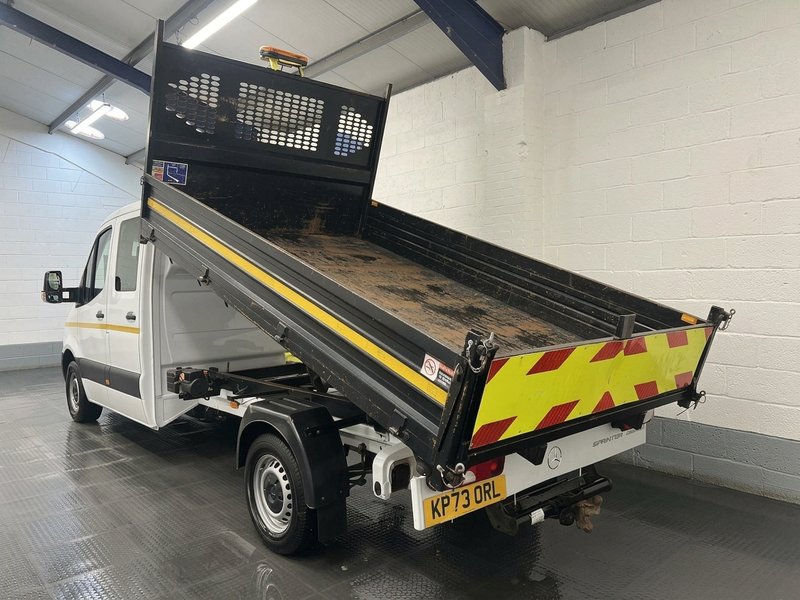2023 Mercedes-Benz Sprinter Double Cab Tipper Van — rear three-quarter view