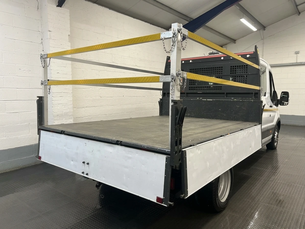 2024 Ford Transit Double Cab Tipper Van — rear three-quarter view