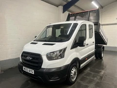 2023 Ford Transit Double Cab Tipper Van — front three-quarter view