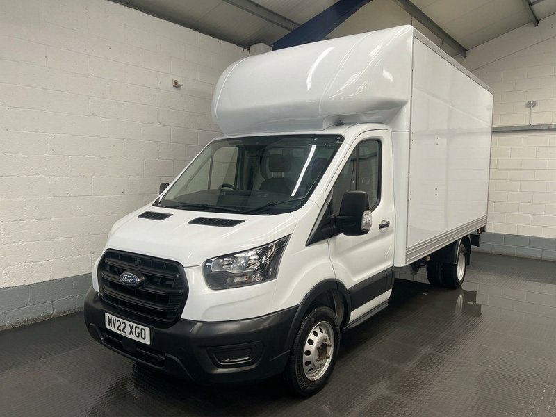 2022 Ford Transit Luton Box Van — front three-quarter view