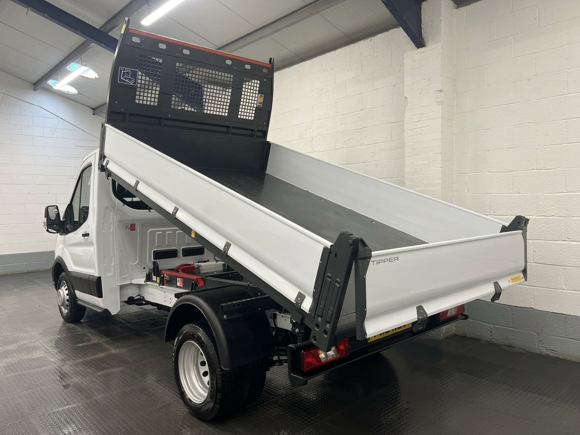 2026 Ford Transit Tipper Van — rear three-quarter view
