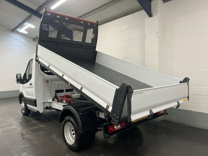 2026 Ford Transit Tipper Van — rear three-quarter view