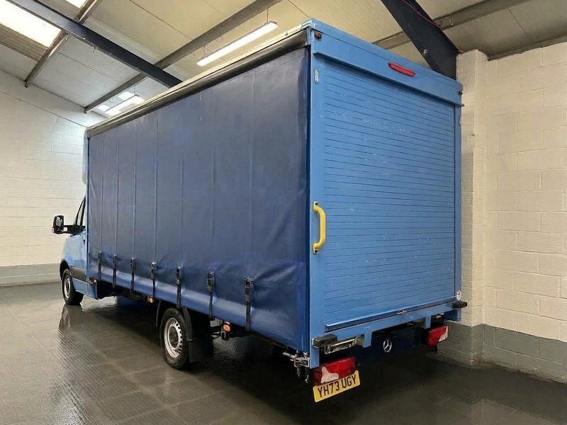 2023 Mercedes-Benz Sprinter CurtainSider Van — rear three-quarter view