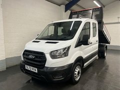 2022 Ford Transit Double Cab Tipper Van — front three-quarter view