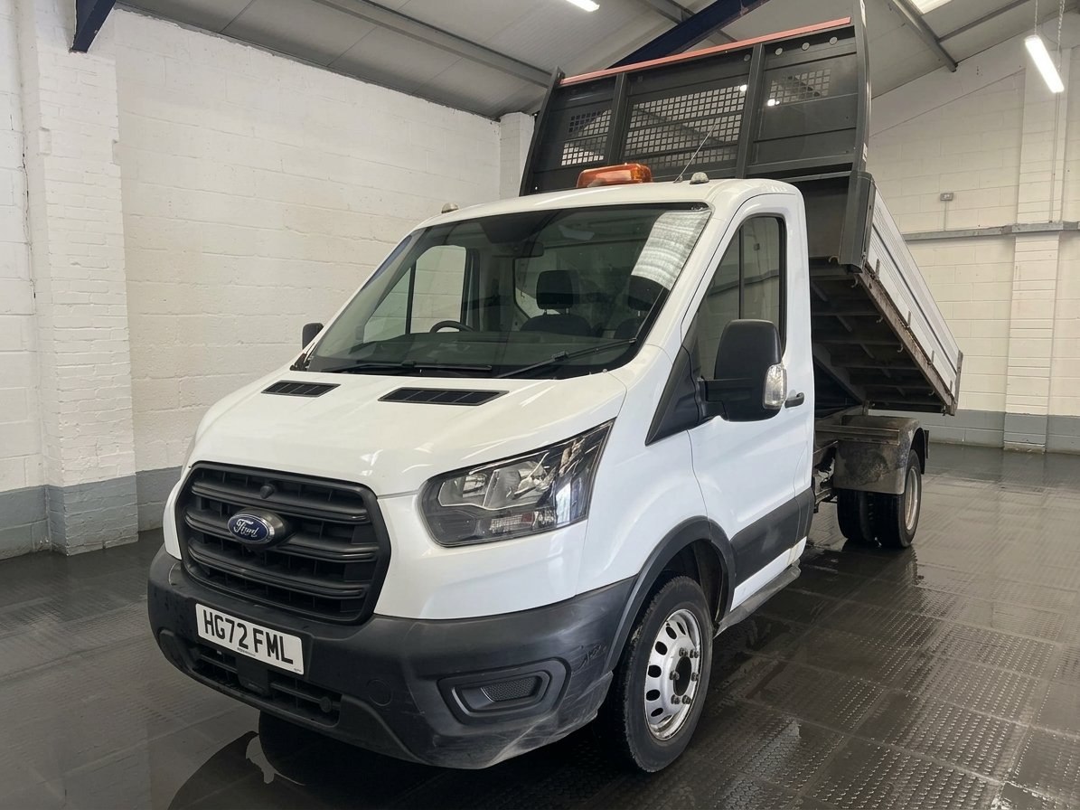 2022 Ford Transit Tipper Van — front three-quarter view