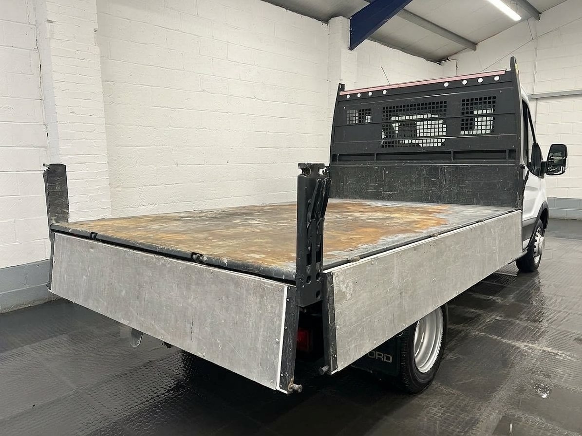 2021 Ford Transit Tipper Van — rear three-quarter view