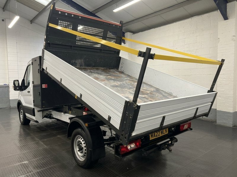 2022 Ford Transit Tipper Van — rear three-quarter view