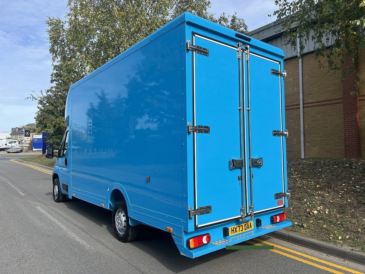 2023 Peugeot Boxer Luton Low Loader Van — rear three-quarter view