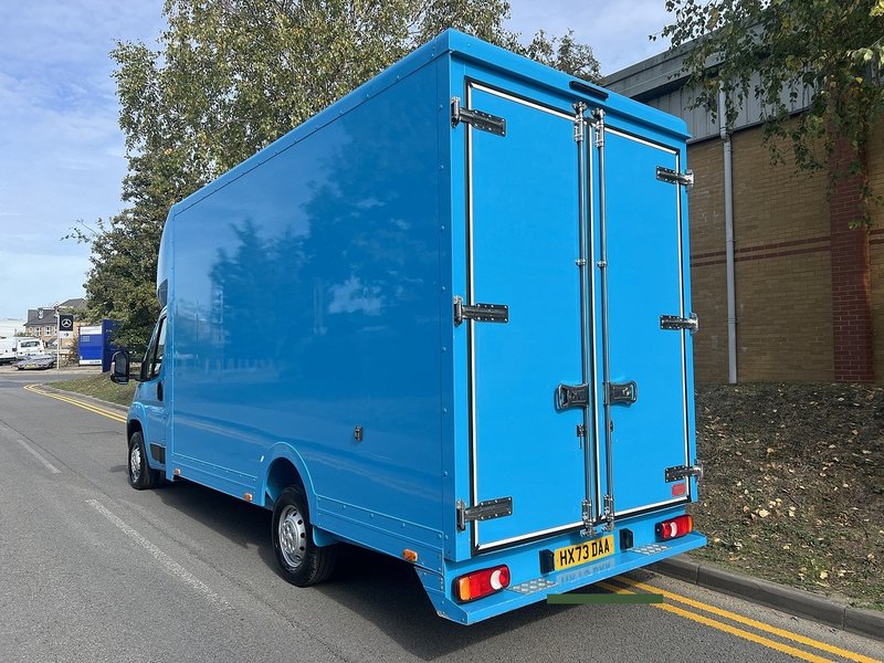 2023 Peugeot Boxer Luton Low Loader Van — rear three-quarter view