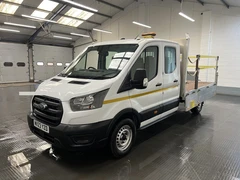2023 Ford Transit Double Cab Dropside Van — front three-quarter view