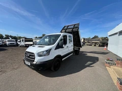 2022 Ford Transit Double Cab Tipper Van — front three-quarter view