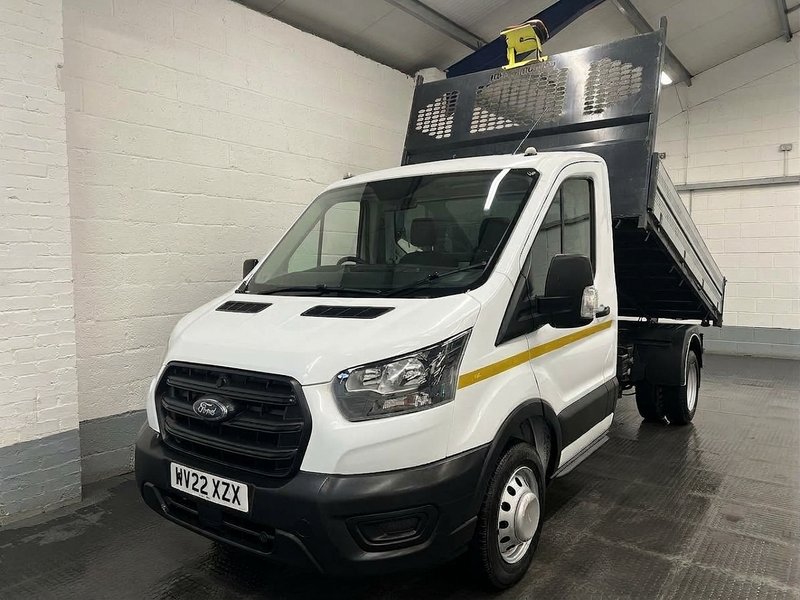 2022 Ford Transit Tipper Van — front three-quarter view