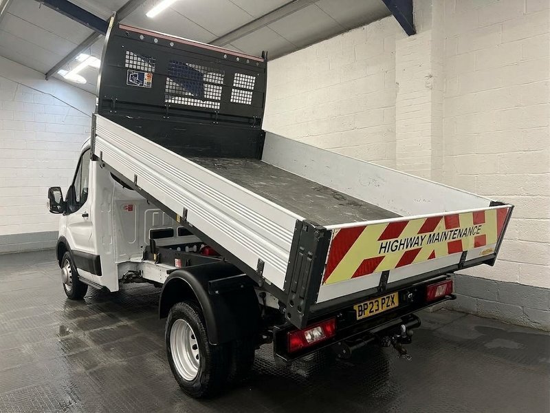 2023 Ford Transit Tipper Van — rear three-quarter view