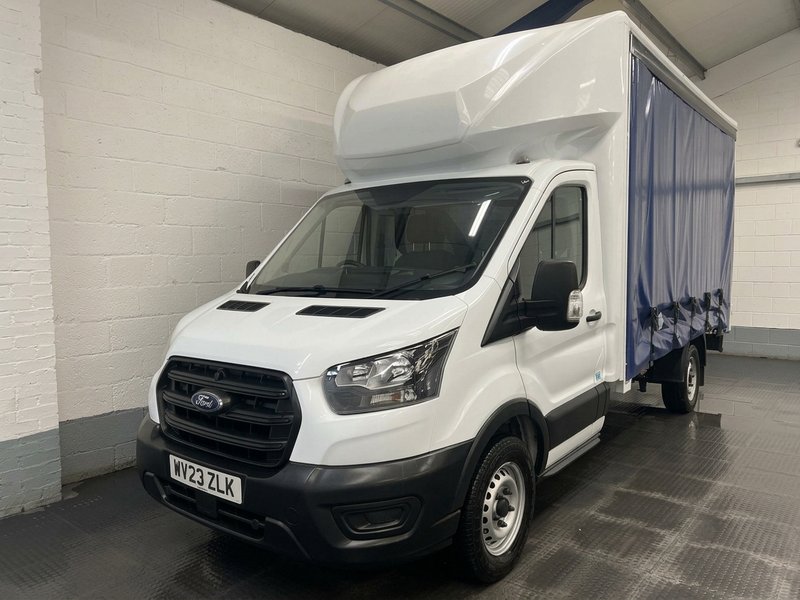 2023 Ford Transit CurtainSider Van — front three-quarter view