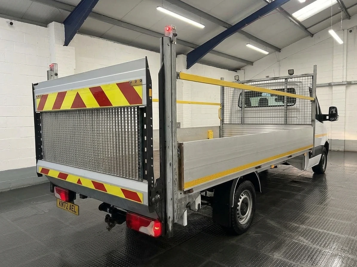 2023 Mercedes-Benz Sprinter Dropside Van — rear three-quarter view