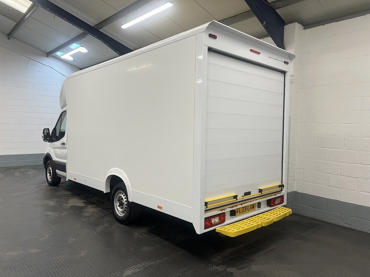 2023 Ford Transit Luton Low Loader Van — rear three-quarter view