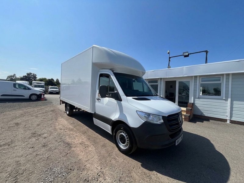 2023 Mercedes-Benz Sprinter Luton Box Van — front three-quarter view