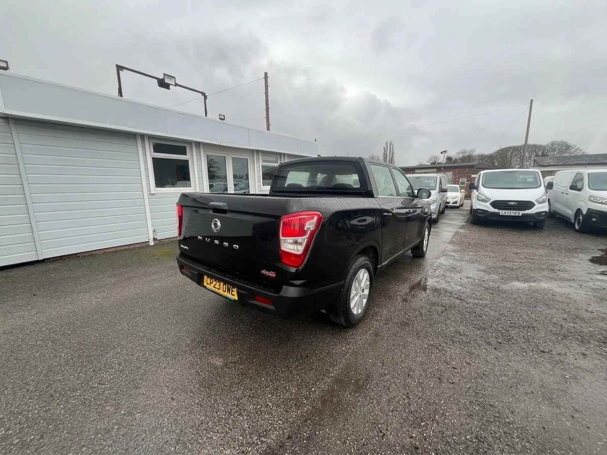 2023 Ssangyong Musso Double Cab PickUp Van — rear three-quarter view