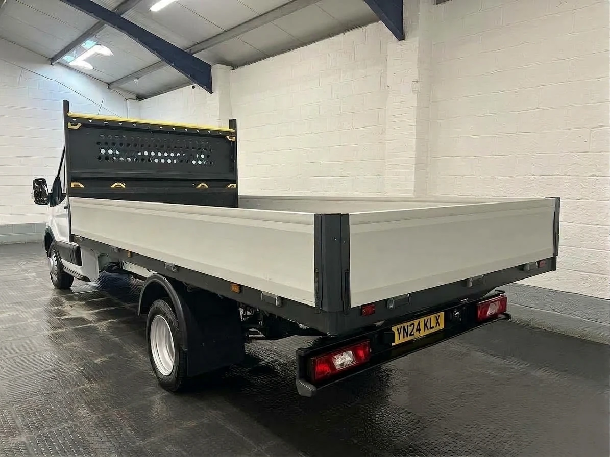 2024 Ford Transit Dropside Van — rear three-quarter view