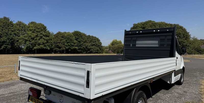 2025 Mercedes-Benz Sprinter Dropside Van — rear three-quarter view