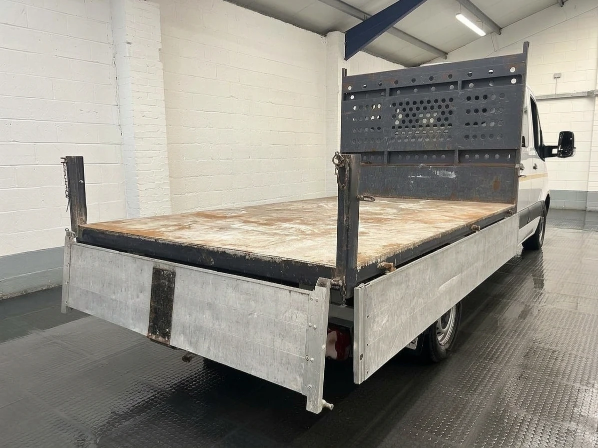 2023 Mercedes-Benz Sprinter Double Cab Tipper Van — rear three-quarter view