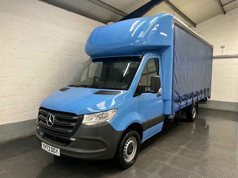 2023 Mercedes-Benz Sprinter CurtainSider Van — front three-quarter view