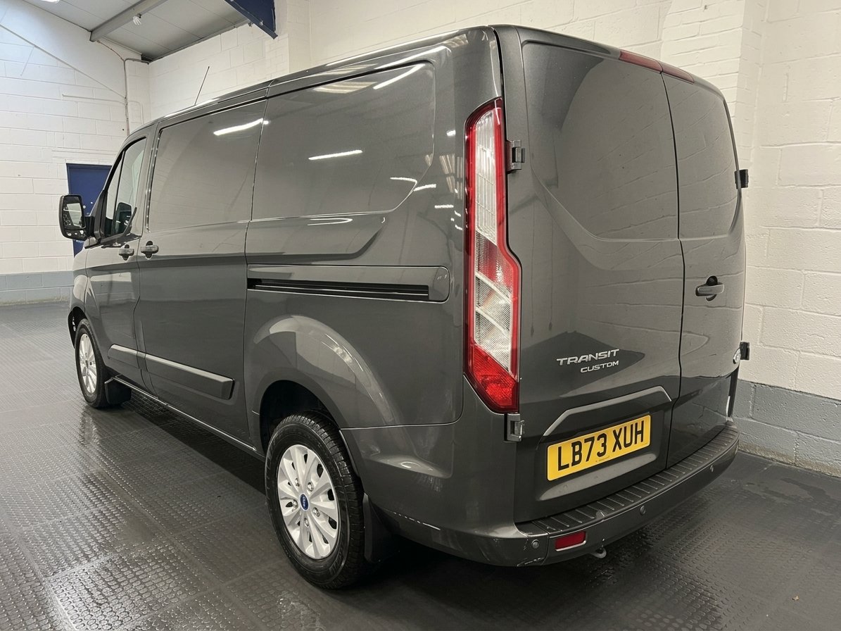 2023 Ford Transit Custom Panel Van — rear three-quarter view