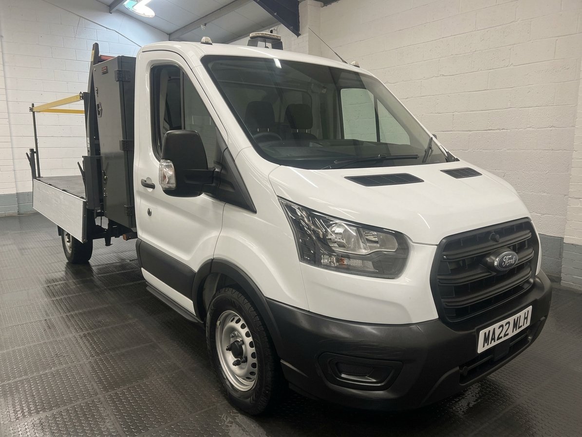 2022 Ford Transit Tipper Van — front three-quarter view