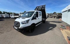 2022 Ford Transit Double Cab Tipper Van — front three-quarter view