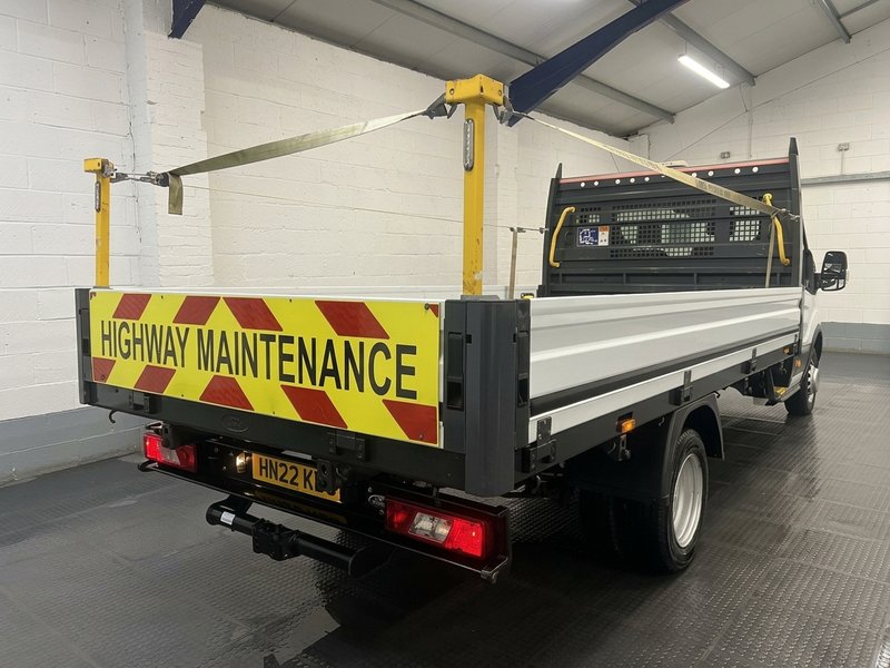 2022 Ford Transit Dropside Van — rear three-quarter view