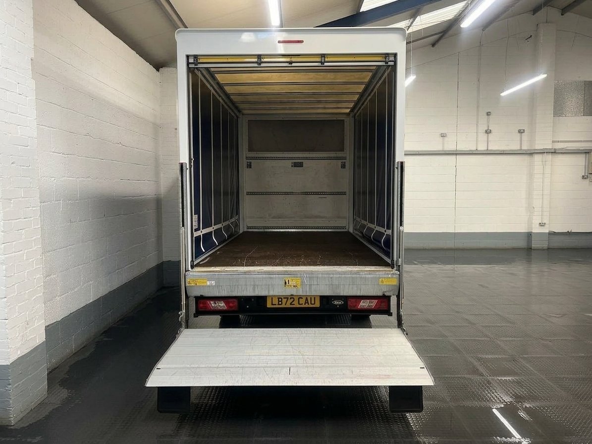2022 Ford Transit CurtainSider Van — rear view