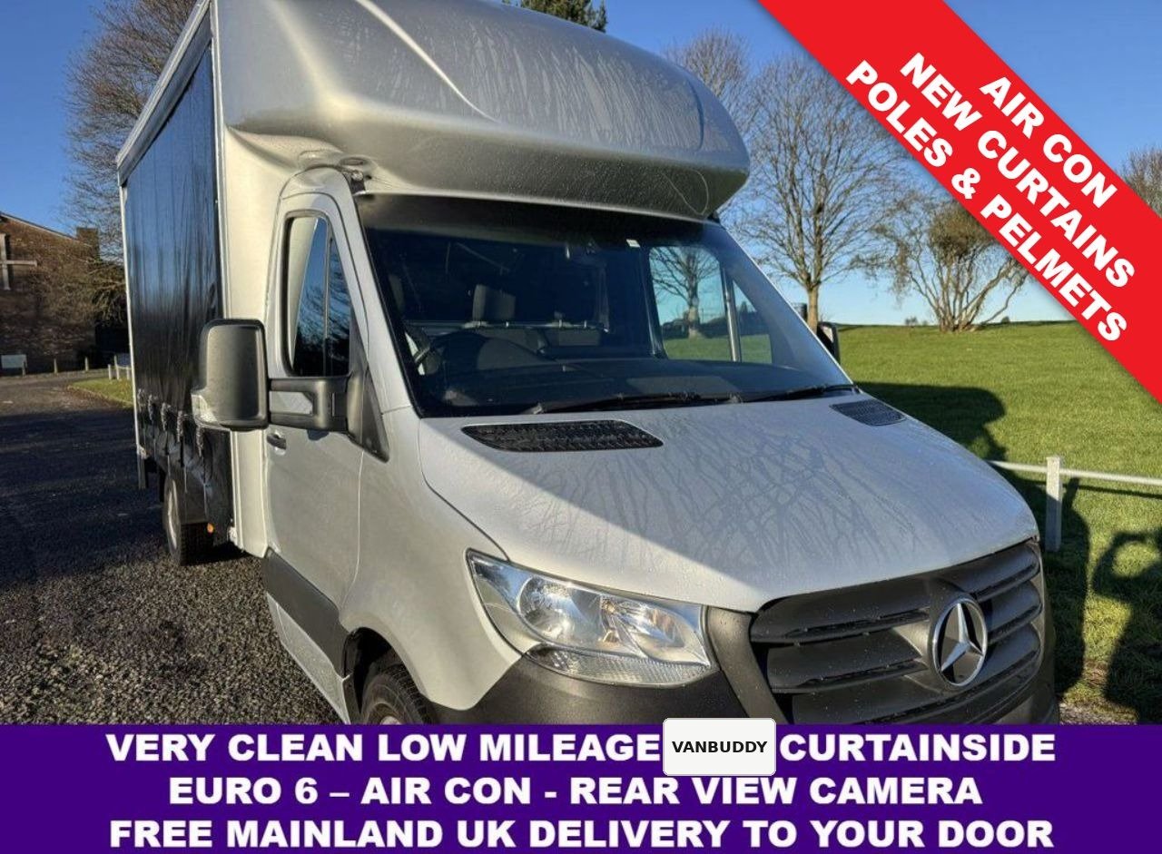 2022 Mercedes-Benz Sprinter CurtainSider Van — front three-quarter view