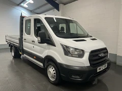 2022 Ford Transit Double Cab Dropside Van — front three-quarter view
