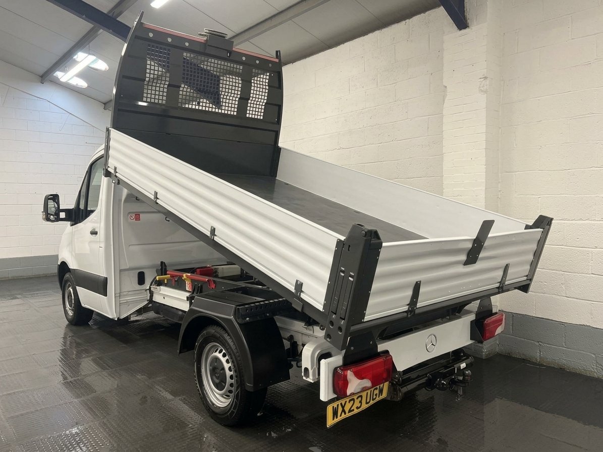 2023 Mercedes-Benz Sprinter Tipper Van — rear three-quarter view