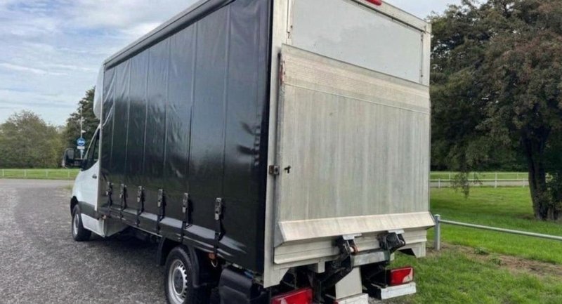 Mercedes-Benz Sprinter CurtainSider Van — rear three-quarter view