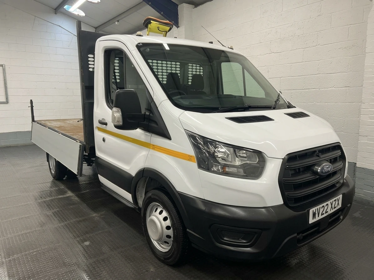 2022 Ford Transit Tipper Van — front three-quarter view