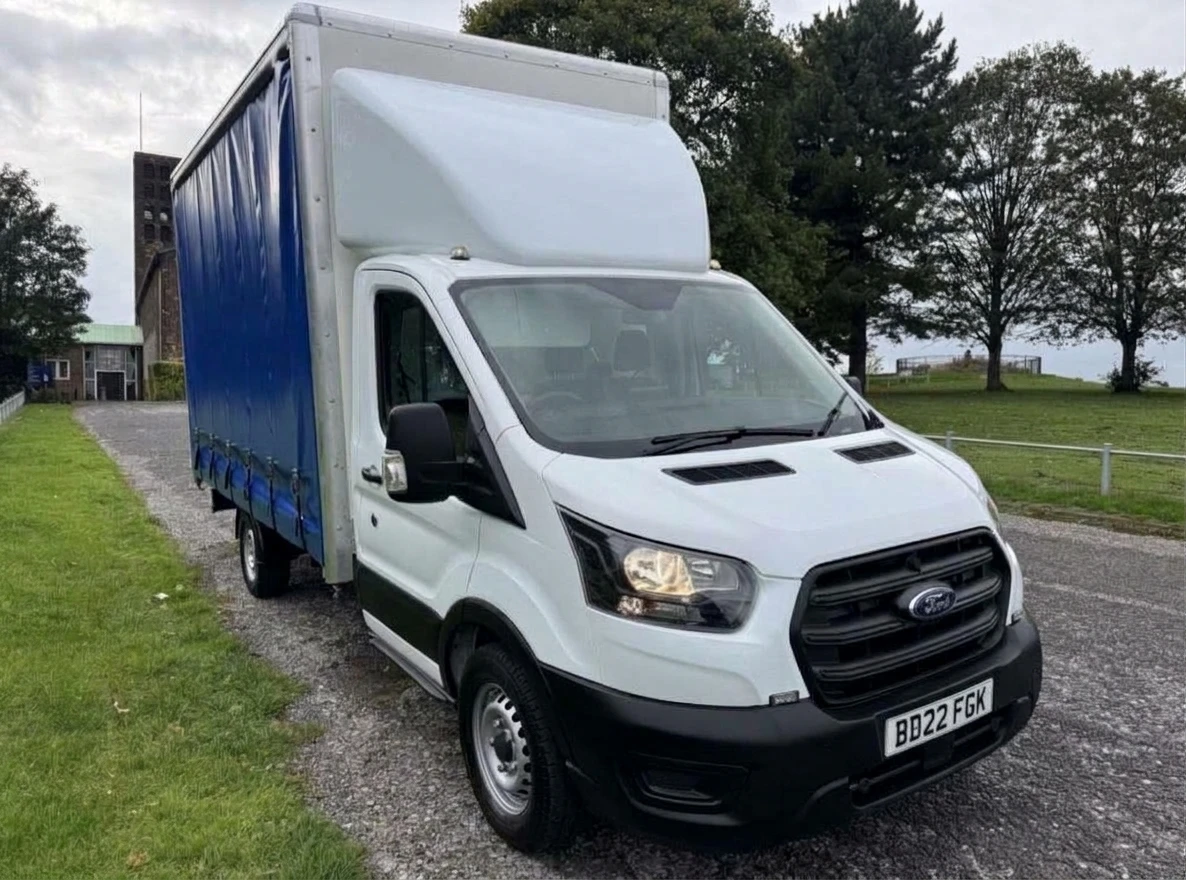 2022 Ford Transit CurtainSider Van — front three-quarter view