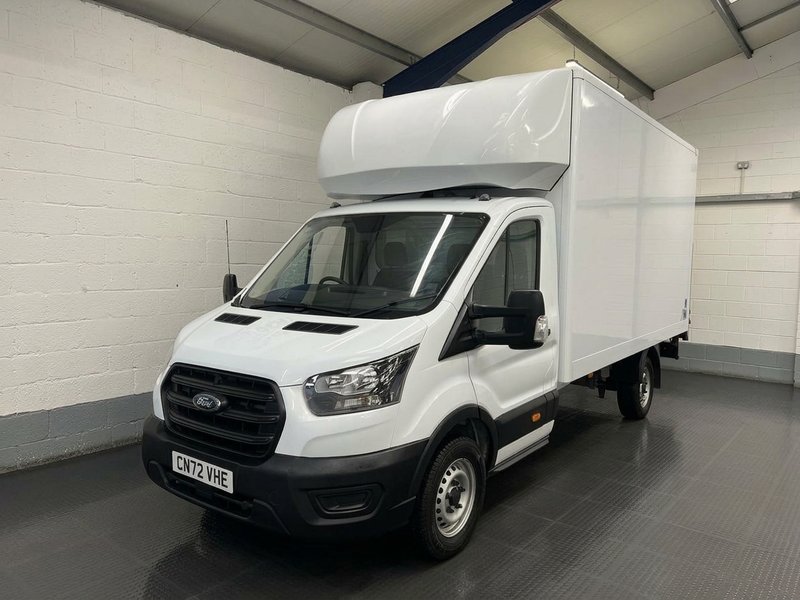 2022 Ford Transit Luton Box Van — front three-quarter view