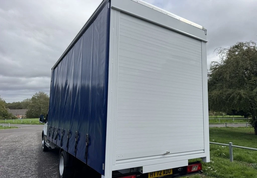 2022 Ford Transit CurtainSider Van — rear three-quarter view