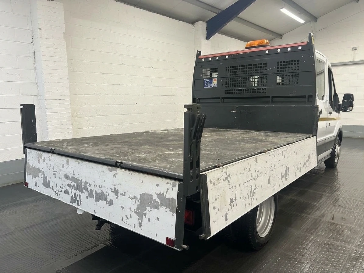 2023 Ford Transit Double Cab Tipper Van — rear three-quarter view