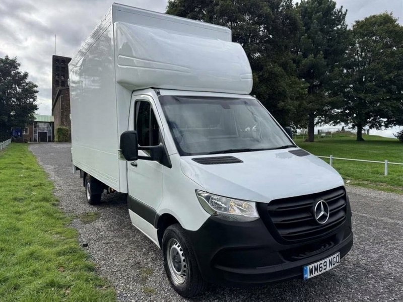 2020 Mercedes-Benz Sprinter CurtainSider Van — front three-quarter view