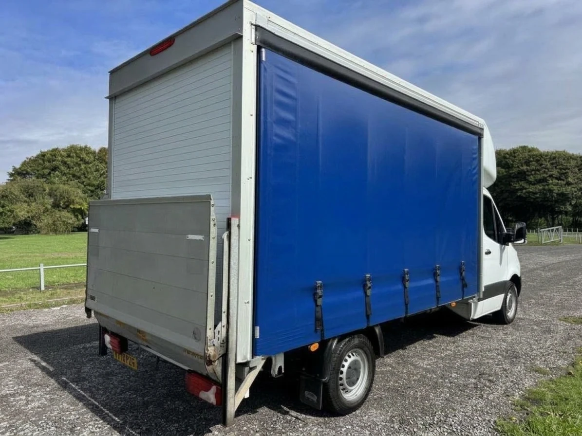 2020 Mercedes-Benz Sprinter CurtainSider Van — rear three-quarter view