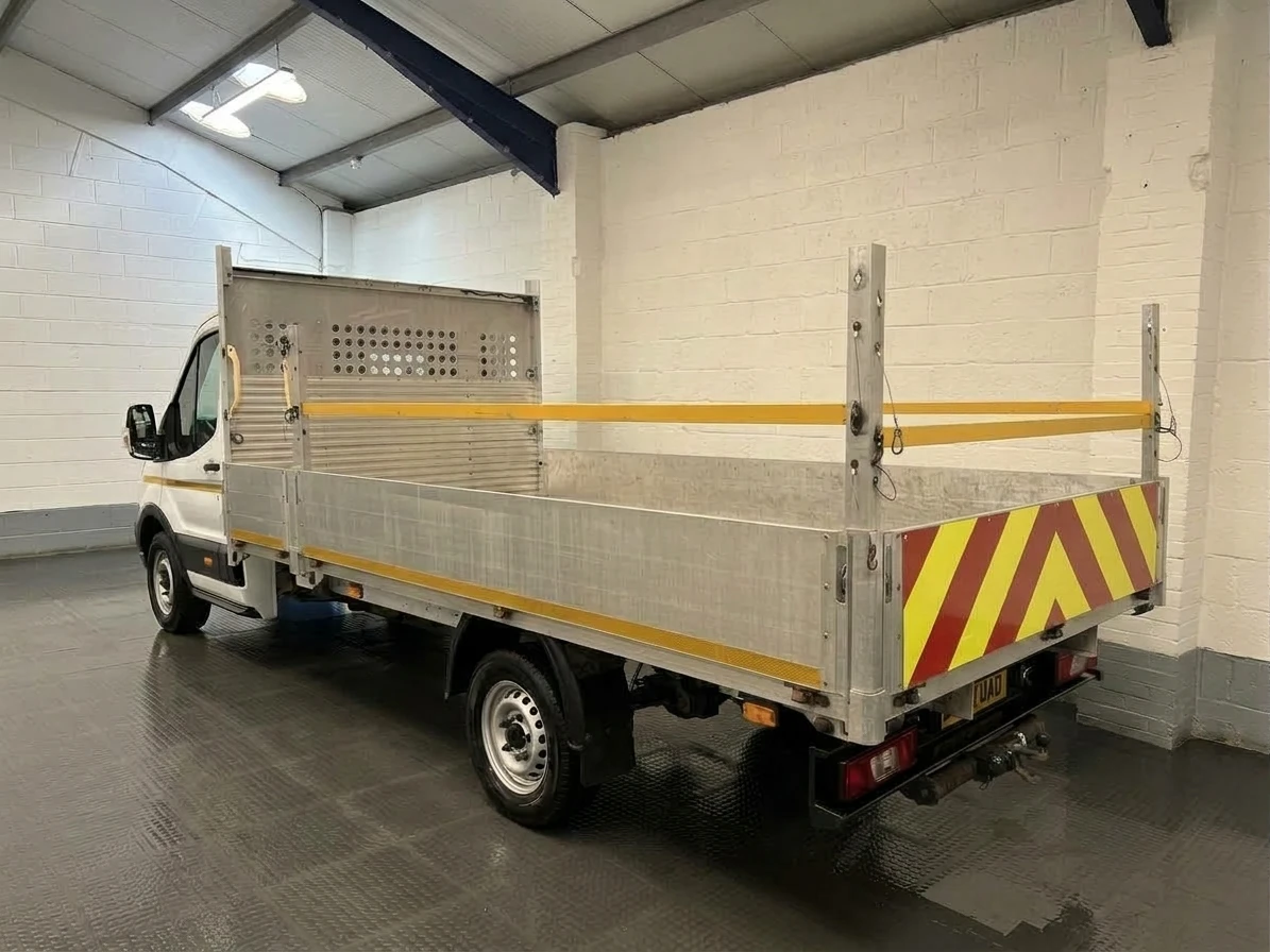 2022 Ford Transit Dropside Van — rear three-quarter view