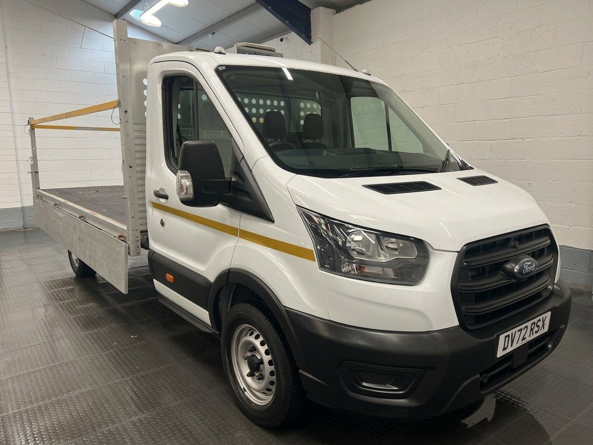 2022 Ford Transit Dropside Van — front three-quarter view