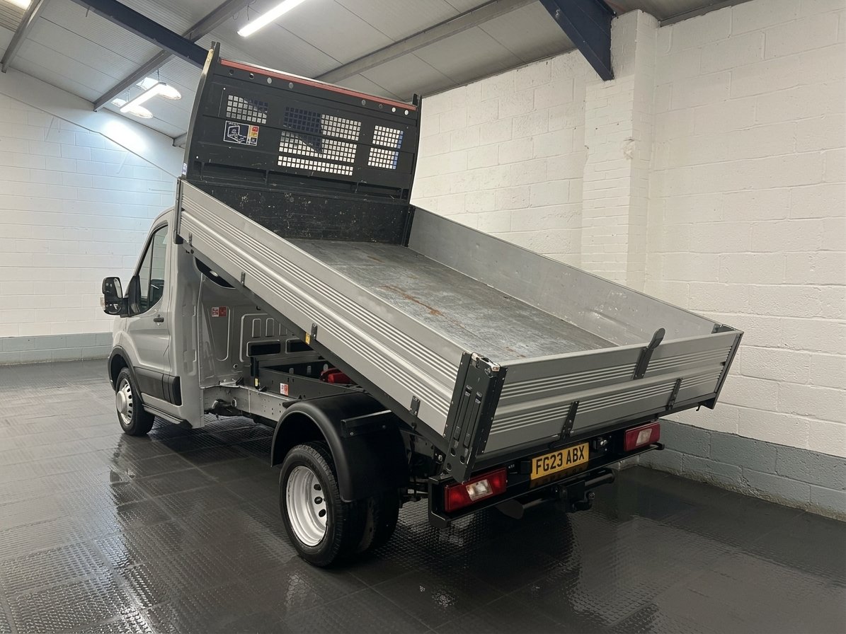 2023 Ford Transit Tipper Van — rear three-quarter view
