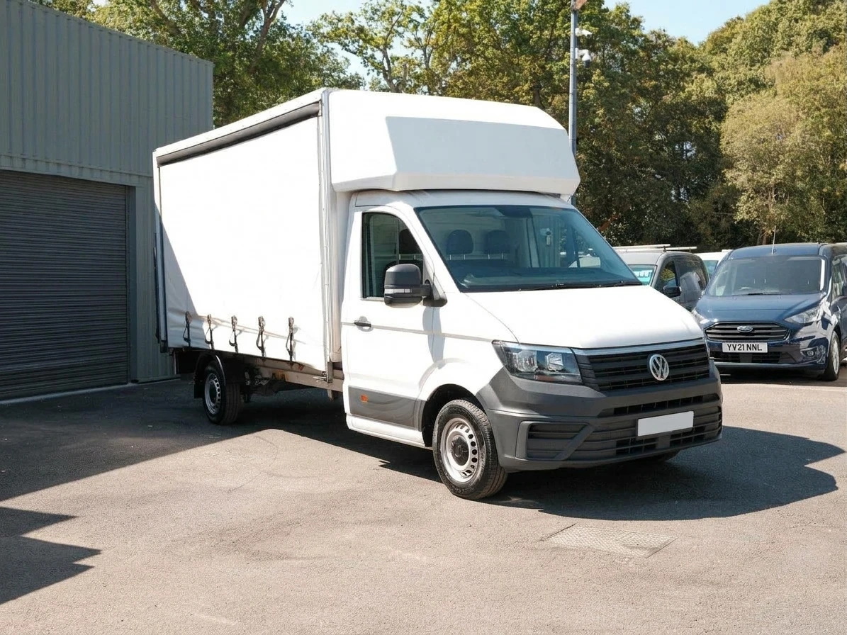 2023 Volkswagen Crafter CurtainSider Van — front three-quarter view