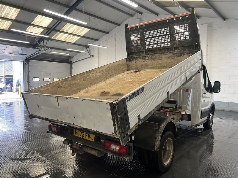 2022 Ford Transit Tipper Van — rear three-quarter view