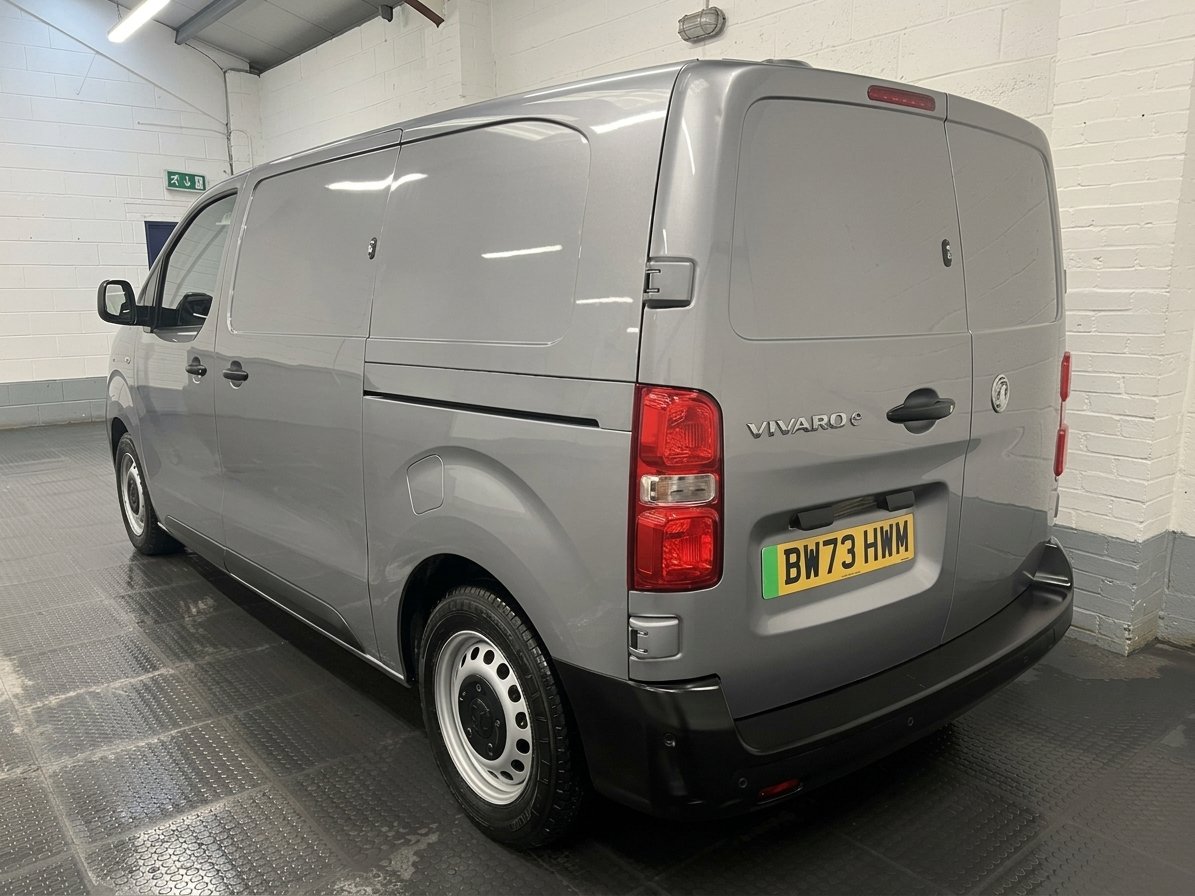 2024 Vauxhall Vivaro Electric Panel Van — rear three-quarter view