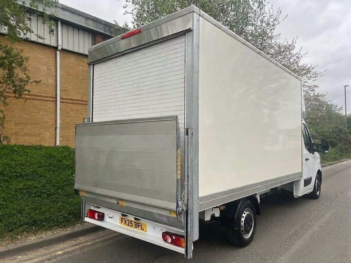2025 Renault Master Luton Box Van — rear three-quarter view