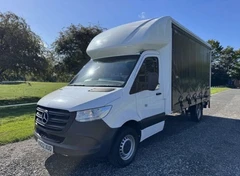 2022 Mercedes-Benz Sprinter CurtainSider Van — front three-quarter view